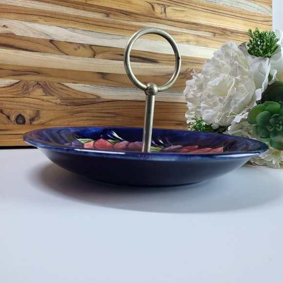 Antique Moorcroft Pottery, Made In England, Serving Dish "Wisteria" - Picture 9 of 10